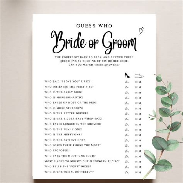 Which name first bride or groom?