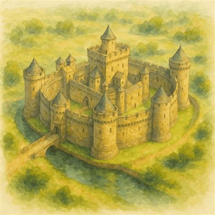Who designed concentric castles?