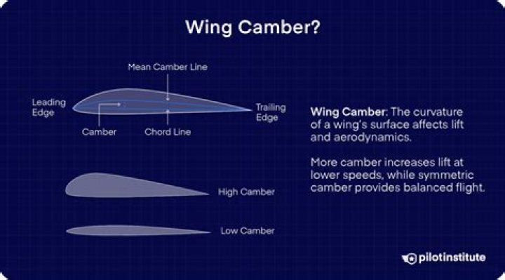 Who developed the cambered wing?
