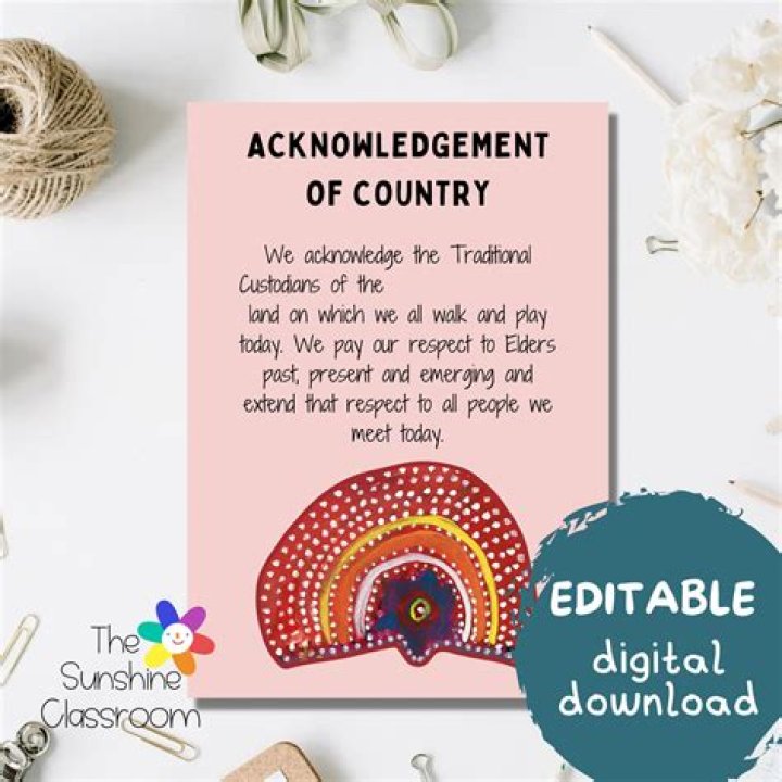 Who does acknowledgement of country?
