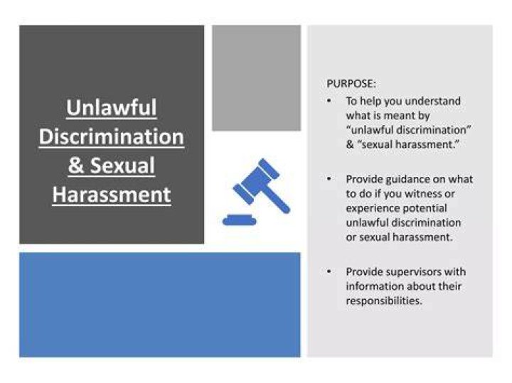 Who does unlawful discrimination apply to?
