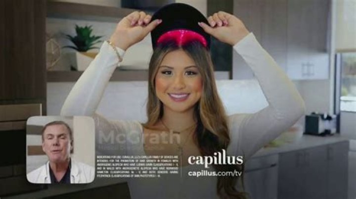 Who is the actress in the capillus commercial?