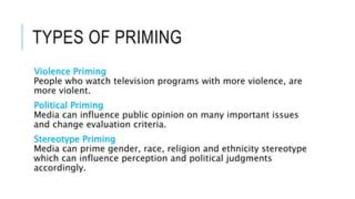 Who propounded priming theory?