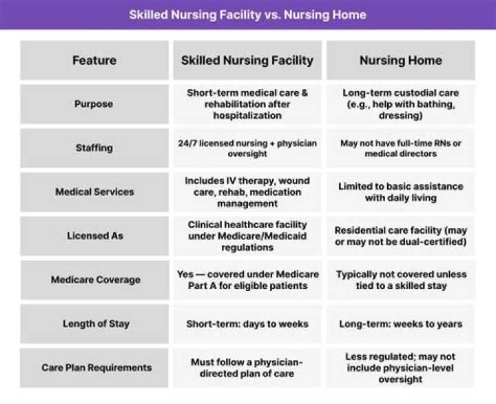Who skilled nursing facilities?