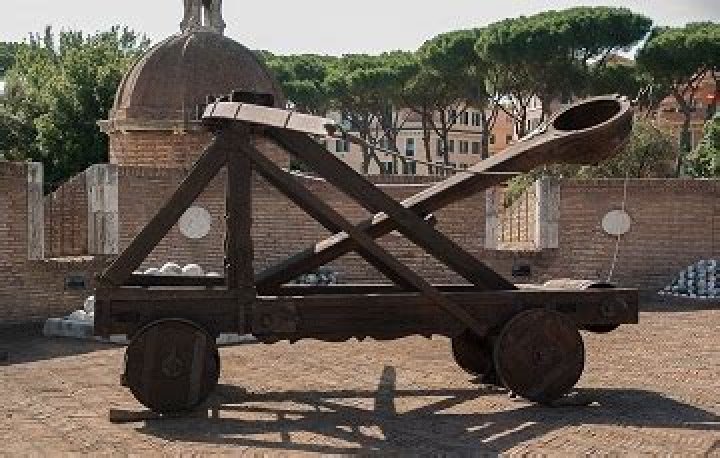 Who used catapults in medieval times?