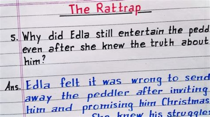 Who was edla in rattrap?