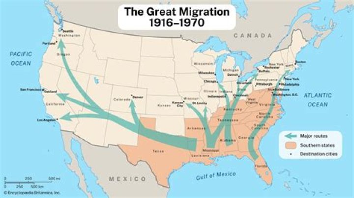Who was involved in the great migration?