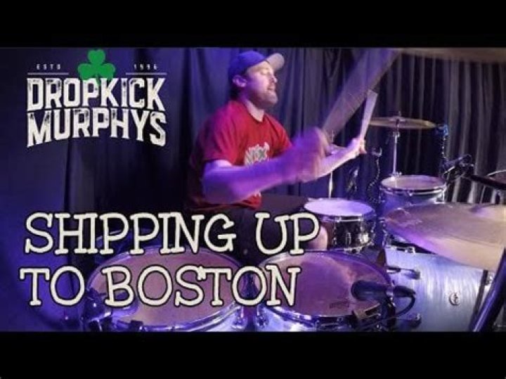 Whose picture is on the dropkick murphys drum?