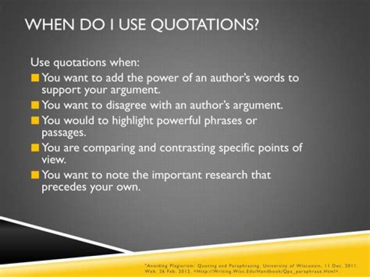 Why are quotations used in articles?