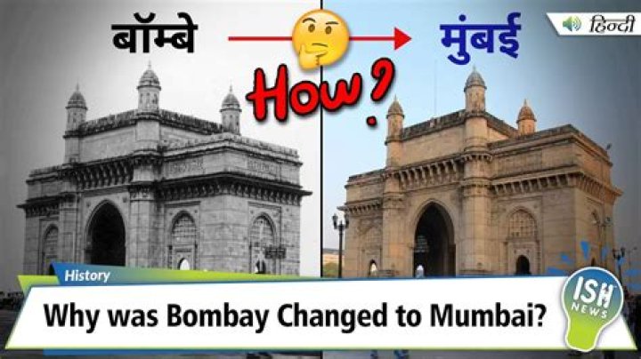 Why bombay to mumbai?