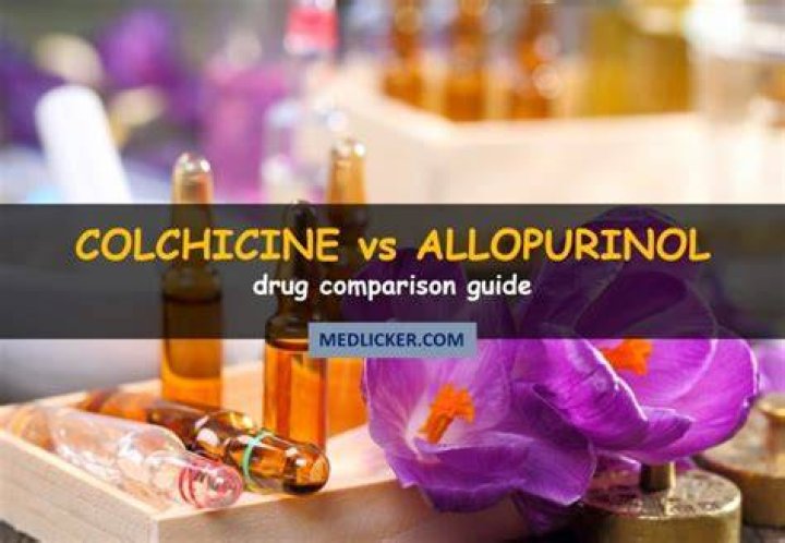 Why colchicine vs allopurinol?