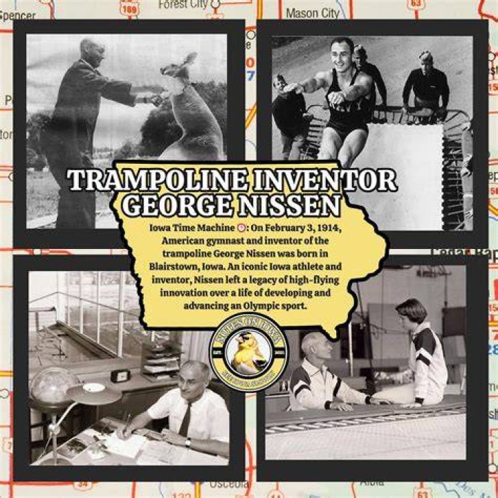Why did george nissen invent the trampoline?