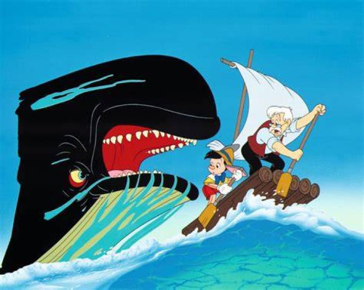 Why did pinocchio get swallowed by the whale?
