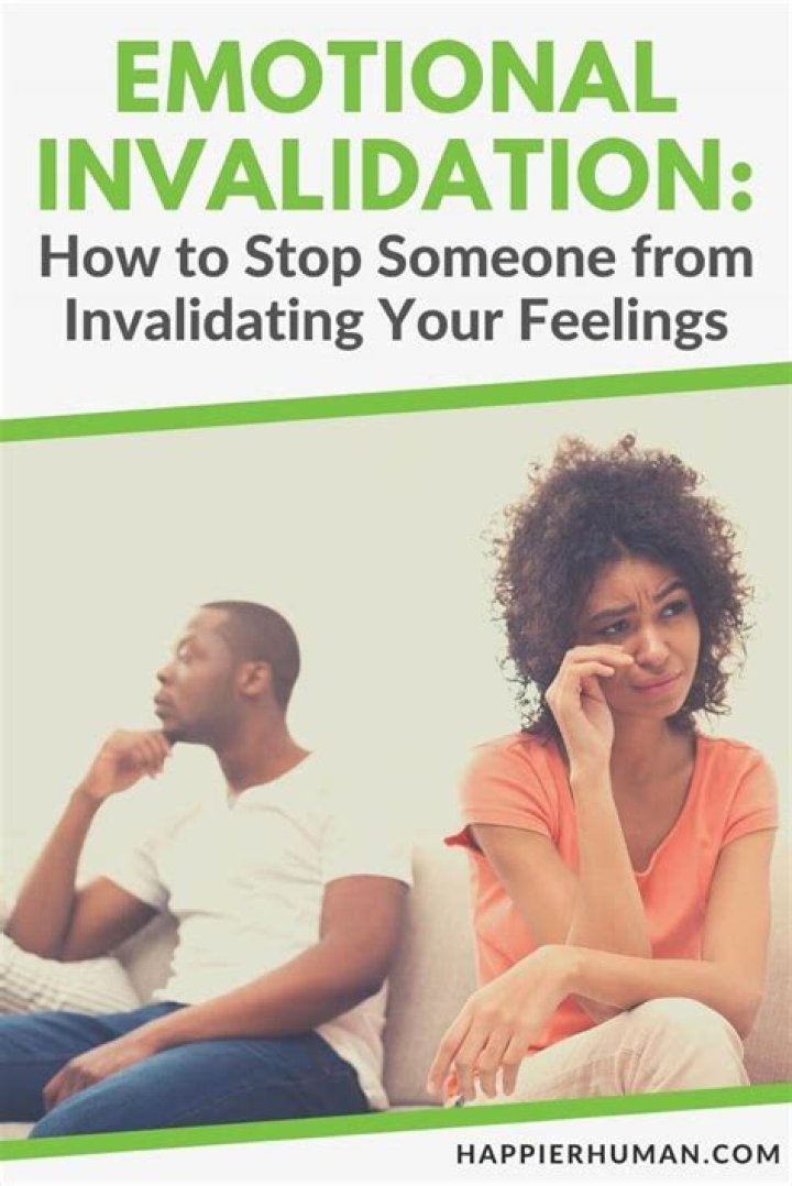Why do i invalidate my own feelings?