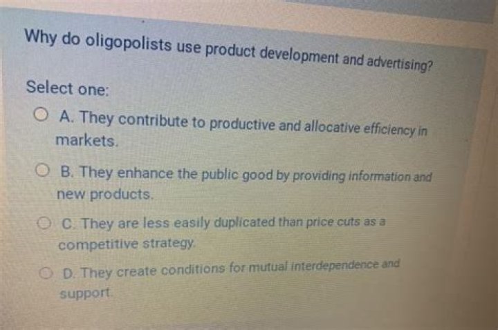 Why do oligopolists use?