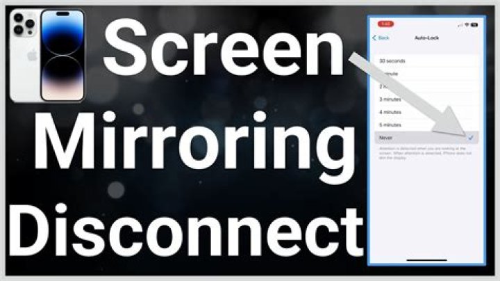 Why does mirroring keep disconnecting?