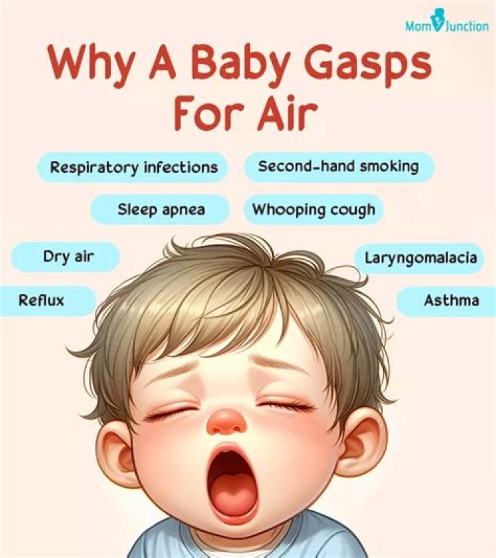 Why does my baby gasp for air?