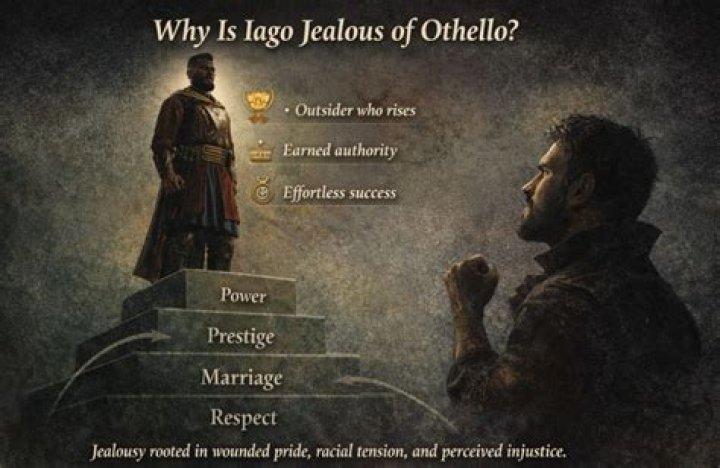 Why iago is jealous of othello?
