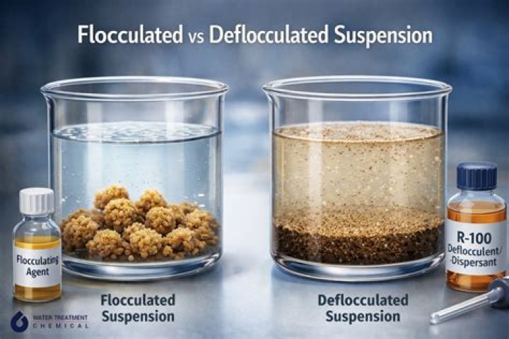 Why in the suspension particles behave flocculated?