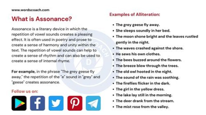 Why is assonance good?
