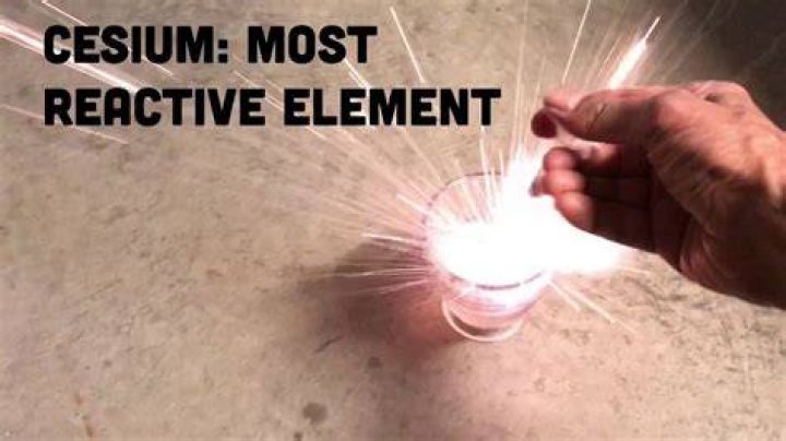 Why is cesium so reactive?