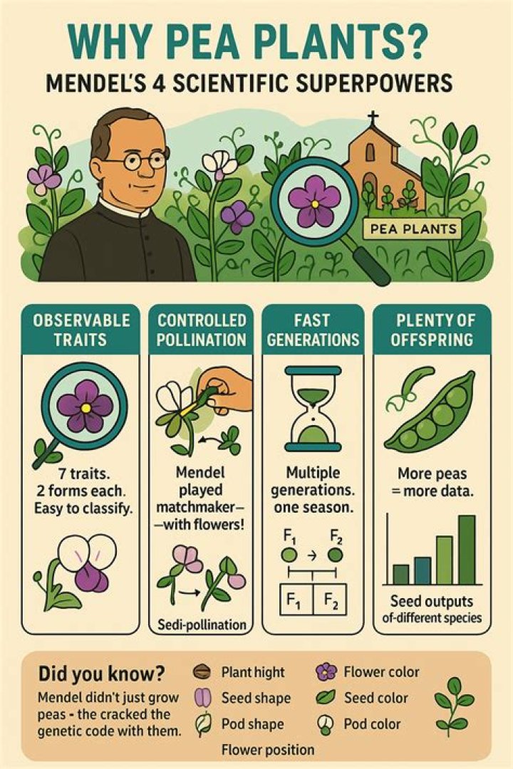 Why mendel was successful in his experiments?