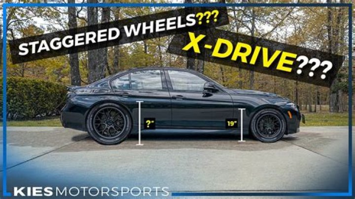 Why staggered wheels on bmw?