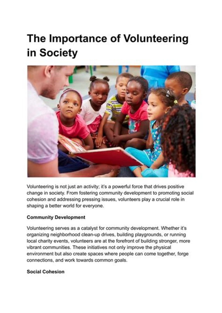 Why volunteering is important for students?
