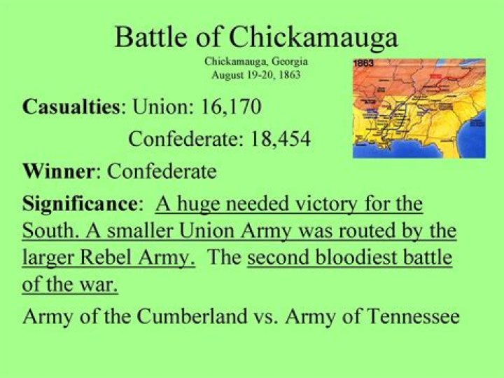 Why was the battle of chickamauga important?