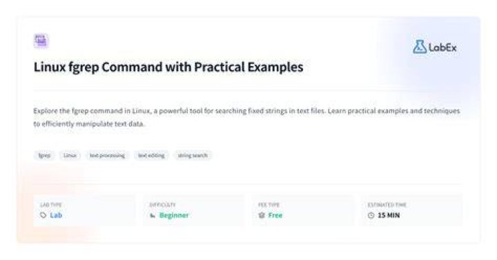Why we use fgrep command?