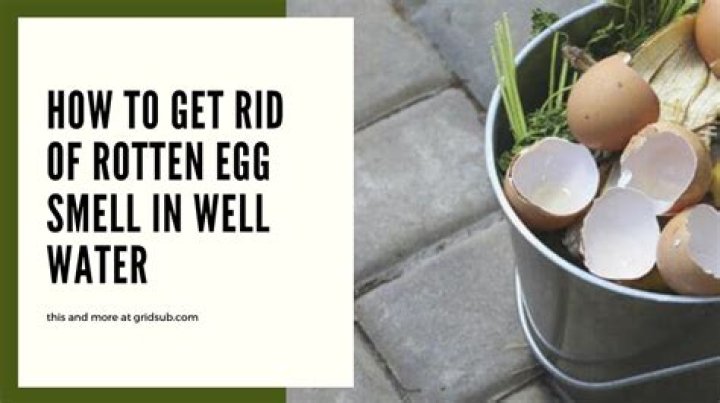 Why well water smells like rotten eggs?