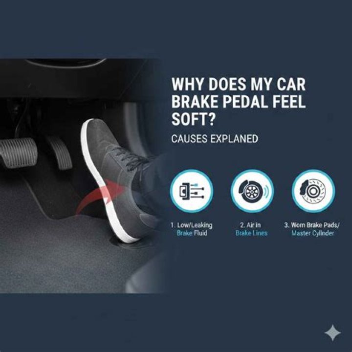 Why would brake pedal feel soft?