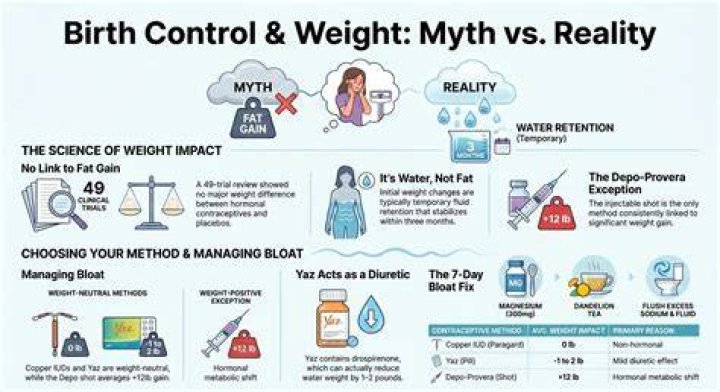 Will birth control make me curvy?