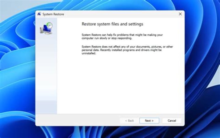 Will system restore delete my files?