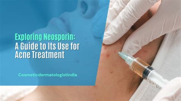 Would neosporin help acne?